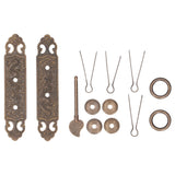 Door Handle Antique Brass Exquisite Pattern Straight Bar Handle Accessories for Cabinet Wardrobe In Australia - Darrahopens
