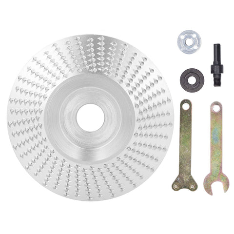 Grinding Shaping Disc Tungsten Carbide 100mm OD 16mm Hole Dia for Angle Grinder WoodworkingSilver In Australia - Darrahopens