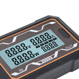 DC Power Meter Backlight Setting Large Screen Display Multifunctional Power Tester for Solar Energy Systems 0 to 60V150A
