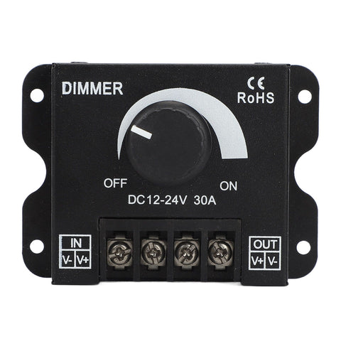 LED Dimmer Single Channel Stepless Dimming Excellent Heat Dissipation LED Light Strip Dimmer DC 12‑24V In Australia - Darrahopens