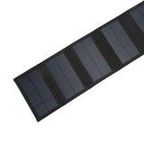 25W 5V Foldable Solar Charger Kit 8 Fold Solar Panels with 1 to 3 USB Charging Cable and Climbing Buckle for Outdoor