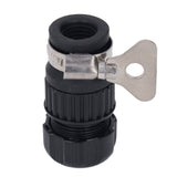 3pcs Tap Connector Adapter PP Stainless Steel Home Water Hose Accessories for Garden Car Washing with Clamp 16‑18 Outer Diameter
