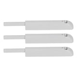 3Pcs Push Latch Widely Used Oxidation Resistant Door Latch Damper for Cabinet Door Closet Gray