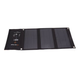 21W Foldable Solar Panel Charger Black Portable Solar Phone Charging Panels with Dual USB Port for Outdoor Hiking Camping