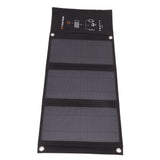 21W Foldable Solar Panel Charger Black Portable Solar Phone Charging Panels with Dual USB Port for Outdoor Hiking Camping