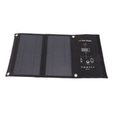 15W Monocrystalline Solar Panel Charger Dual USB Foldable Solar Charging Pack Outdoor Phone Power Bank Black In Australia - Darrahopens