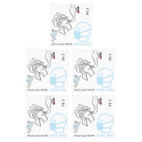 5Pcs Set Window Wall Sticker Background SelfAdhesive Sign Reminding Poster for Office School In Australia - Darrahopens