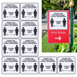 2 Set Floor Sticker Floor Distancing Signs Marker Warning Decal for Mall School Public Area In Australia - Darrahopens