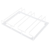Wine Glass Rack Under Cabinet Stemware Holder Storage Hanger Metal Organizer for Bar Kitchen3 Slot 30x22.5cm White In Australia - Darrahopens