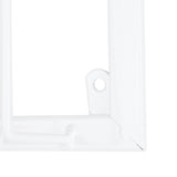 Wine Glass Rack Under Cabinet Stemware Holder Storage Hanger Metal Organizer for Bar Kitchen3 Slot 30x22.5cm White