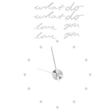 Innovative DIY Wall Clock Stylish Mirror Surface Sticker Clock Modern Home DecorationSilver