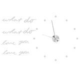 Innovative DIY Wall Clock Stylish Mirror Surface Sticker Clock Modern Home DecorationSilver