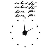 Innovative DIY Wall Clock Stylish Mirror Surface Sticker Clock Modern Home DecorationBlack