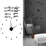 Innovative DIY Wall Clock Stylish Mirror Surface Sticker Clock Modern Home DecorationBlack