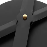 Innovative DIY Wall Clock Stylish Mirror Surface Sticker Clock Modern Home DecorationBlack