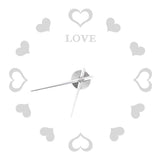 Innovative DIY Wall Clock Acrylic Mirror Surface Wall Sticker Clock for Home DecorationSilver In Australia - Darrahopens