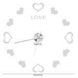 Innovative DIY Wall Clock Acrylic Mirror Surface Wall Sticker Clock for Home DecorationSilver
