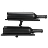 Wall Mounted Red Wine Bottle Holder Rack Storage Shelf for Household Kitchen Bar Decor2 Bottle