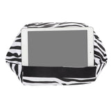 Portable Tablet Cushion Printed Canvas Reading Bracket Pillow Holder for Smartphone BooksStripe Style