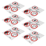 6PCS Caution Notice English Reminder Slogan Wall Sticker Sign for Hospital Company School In Australia - Darrahopens