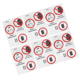 6PCS Caution Notice English Reminder Slogan Wall Sticker Sign for Hospital Company School In Australia - Darrahopens