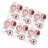 6PCS Caution Notice English Reminder Slogan Wall Sticker Sign for Hospital Company School In Australia - Darrahopens