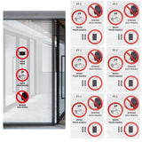 6PCS Caution Notice English Reminder Slogan Wall Sticker Sign for Hospital Company School In Australia - Darrahopens