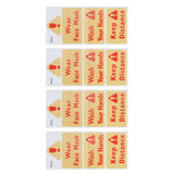 4PCS Warning Signs Wall Sticker Caution Warning Decals DIY Kitchen Shop Window Decor In Australia - Darrahopens