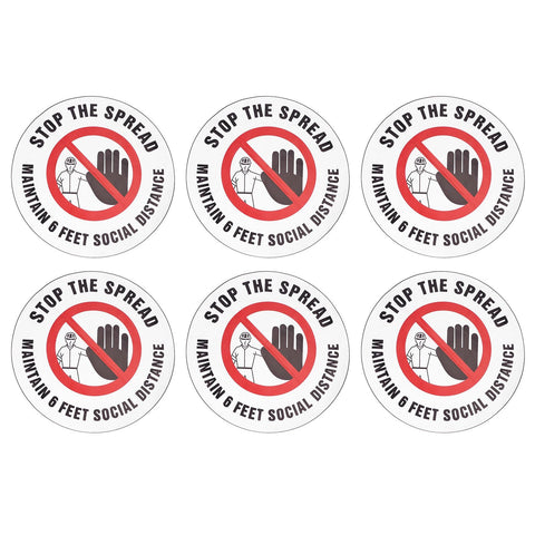 2 Sets Social Distancing Sign Keep Distance Wall Sticker for Home Supermarket Public Place In Australia - Darrahopens