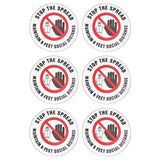 2 Sets Social Distancing Sign Keep Distance Wall Sticker for Home Supermarket Public Place In Australia - Darrahopens
