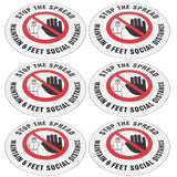 2 Sets Social Distancing Sign Keep Distance Wall Sticker for Home Supermarket Public Place In Australia - Darrahopens