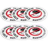 2 Sets Social Distancing Sign Keep Distance Wall Sticker for Home Supermarket Public Place In Australia - Darrahopens