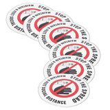 2 Sets Social Distancing Sign Keep Distance Wall Sticker for Home Supermarket Public Place In Australia - Darrahopens