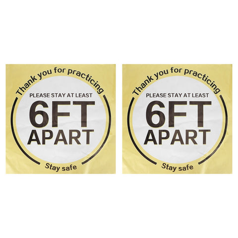 2 Sets Social Distancing Floor Decals Distancing Warning Sign Sticker for Crowd Control Guidance In Australia - Darrahopens