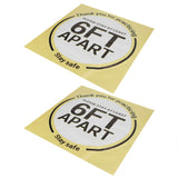 2 Sets Social Distancing Floor Decals Distancing Warning Sign Sticker for Crowd Control Guidance In Australia - Darrahopens