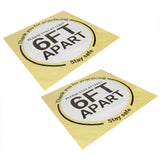 2 Sets Social Distancing Floor Decals Distancing Warning Sign Sticker for Crowd Control Guidance In Australia - Darrahopens