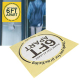 2 Sets Social Distancing Floor Decals Distancing Warning Sign Sticker for Crowd Control Guidance In Australia - Darrahopens
