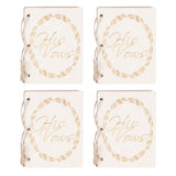 2 Sets Wedding Vow Books Exquisite Gift Card Declaration Booklets Props SuppliesStyle 1