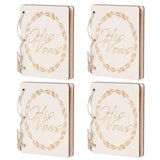 2 Sets Wedding Vow Books Exquisite Gift Card Declaration Booklets Props SuppliesStyle 1