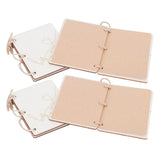 2 Sets Wedding Vow Books Exquisite Gift Card Declaration Booklets Props SuppliesStyle 2