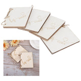 2 Sets Wedding Vow Books Exquisite Gift Card Declaration Booklets Props SuppliesStyle 2