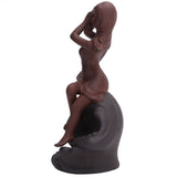 Incense Burner Red Stoneware Backflow Incense Holder Home Office Decoration Ornament In Australia - Darrahopens