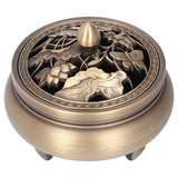 Antique Incense Burner Holder Brass with Lid 3‑Legged Buddha Ornament Home Decoration In Australia - Darrahopens