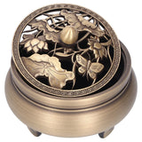 Antique Incense Burner Holder Brass with Lid 3‑Legged Buddha Ornament Home Decoration In Australia - Darrahopens