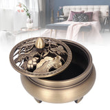 Antique Incense Burner Holder Brass with Lid 3‑Legged Buddha Ornament Home Decoration In Australia - Darrahopens