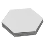 Acrylic Hexagonal Mirror Setting Wall Self Adhesive Stickers Decoration for Home Room20cm/7.9in Silver