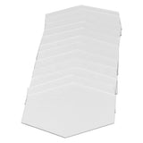 Acrylic Hexagonal Mirror Setting Wall Self Adhesive Stickers Decoration for Home Room20cm/7.9in Silver In Australia - Darrahopens