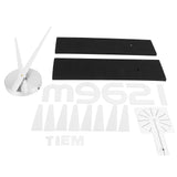 Frameless Wall Clock Sticker Mirror Surface Living Room Bedroom Office DIY DecorationSilver