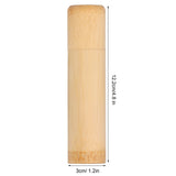 2Pcs EcoFriendly Bamboo Tube Portable Tea Storage Cylinder Mini Round Spices Storage Jar