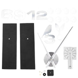Frameless Wall Clock Sticker Mirror Surface DIY Decoration Living Room Bedroom OfficeSilver In Australia - Darrahopens